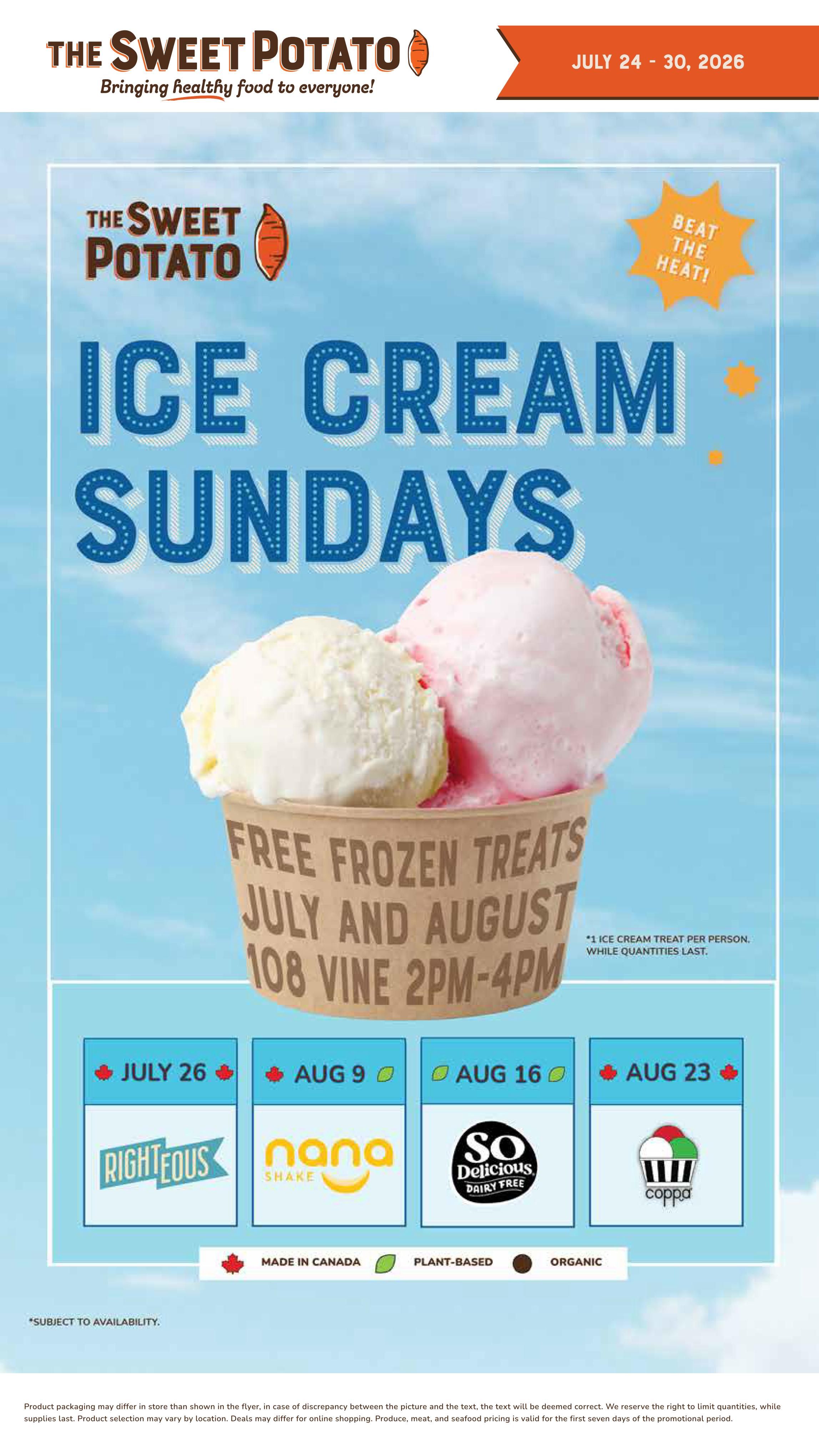 The Sweet Potato Flyer July 24 to 30