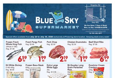 Blue Sky Supermarket (Pickering) Flyer July 24 to 30