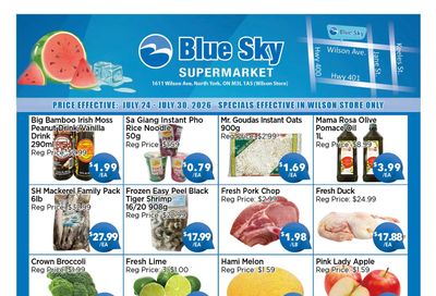 Blue Sky Supermarket (North York) Flyer July 24 to 30