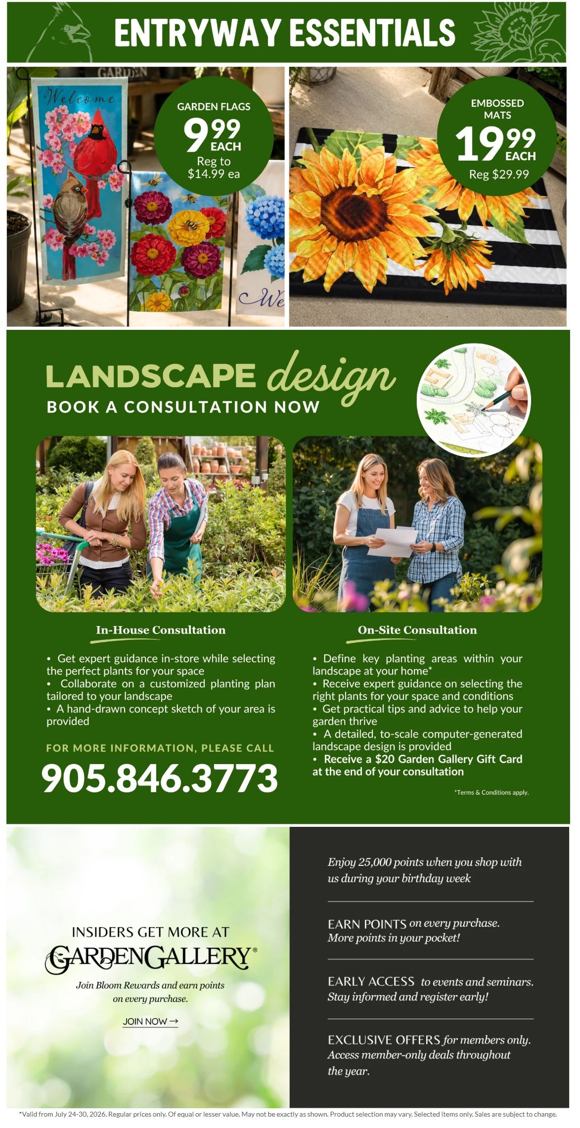 Lakeside Garden Gallery Flyer July 24 to 30