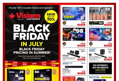Visions Electronics Flyer July 24 to 30