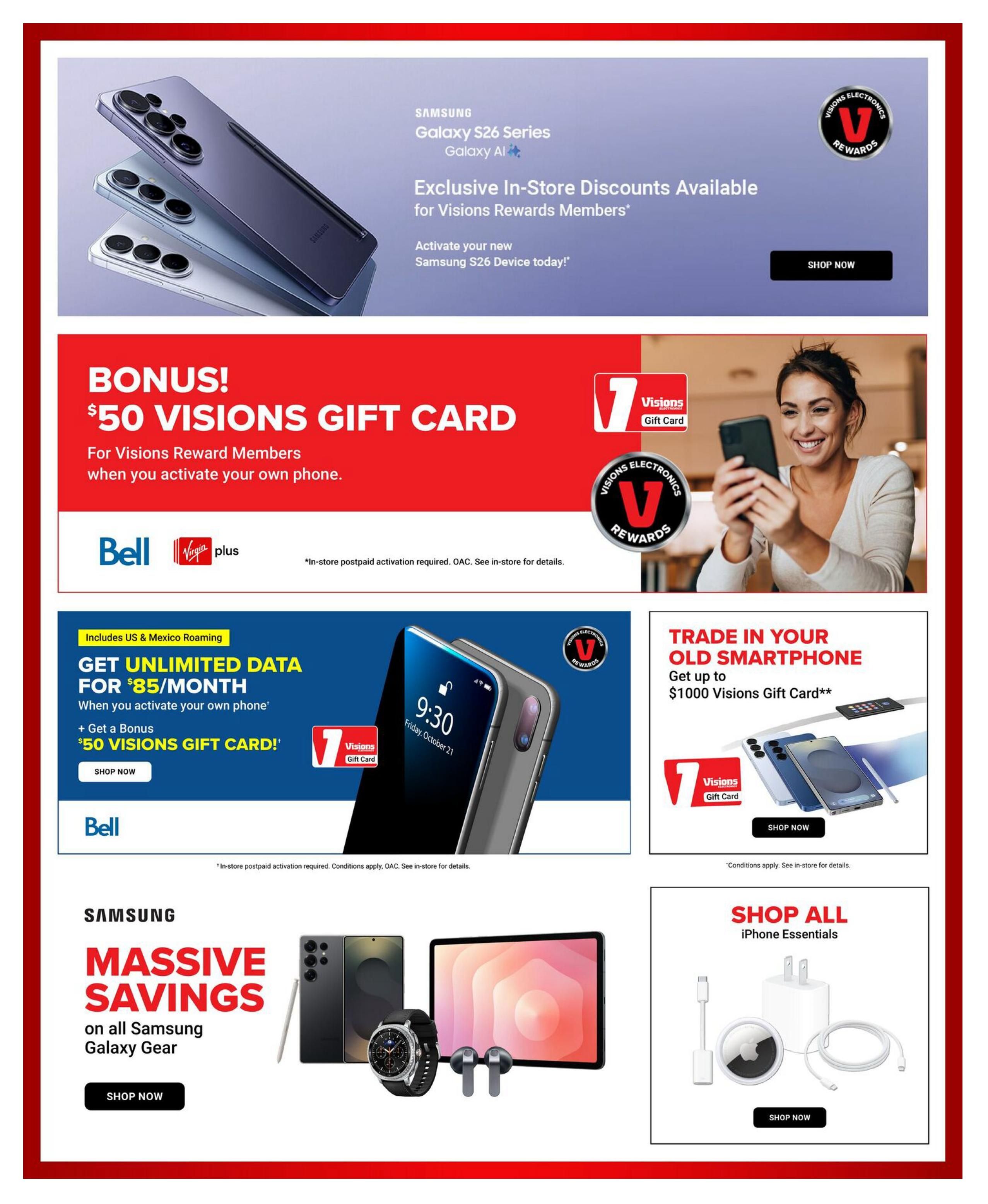 Visions Electronics Flyer July 24 to 30
