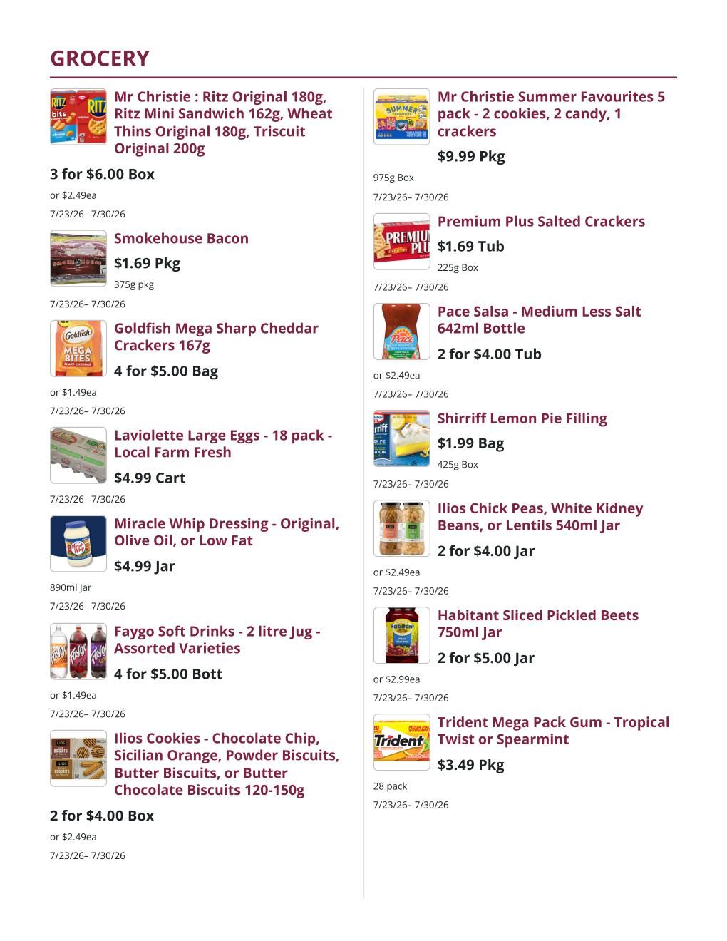 Mike Dean Local Grocer Flyer July 23 to 30