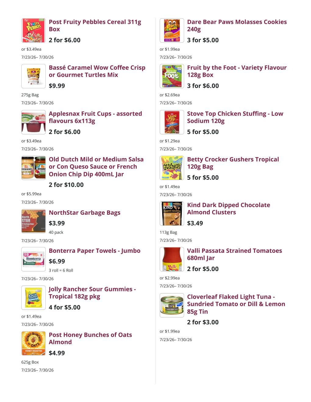 Mike Dean Local Grocer Flyer July 23 to 30