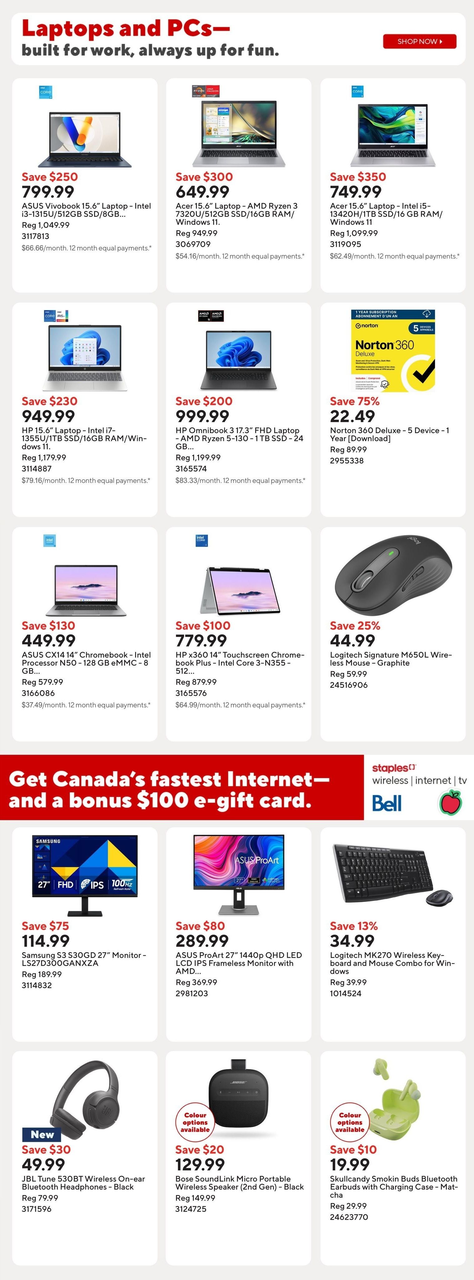 Staples Flyer July 24 to 30
