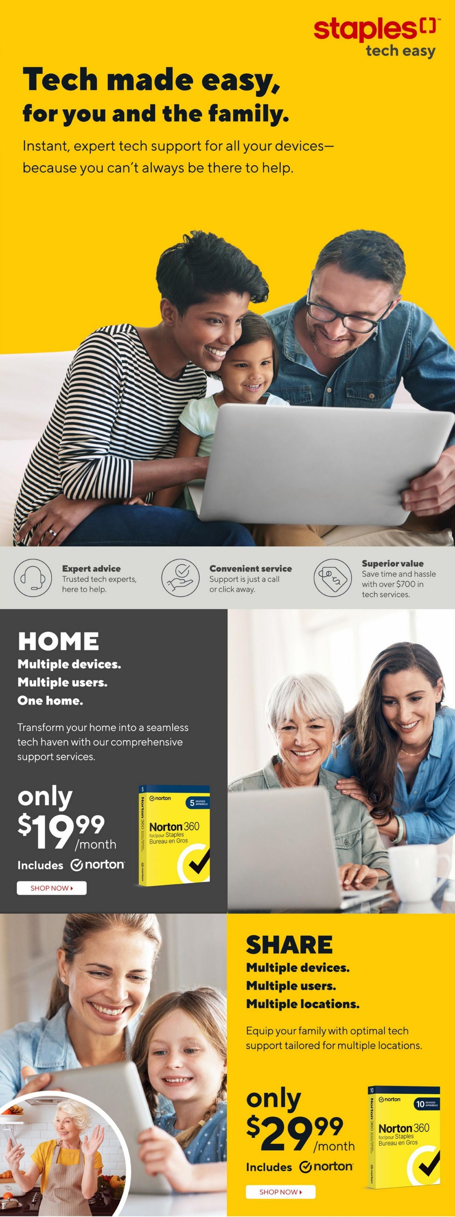 Staples Flyer July 24 to 30
