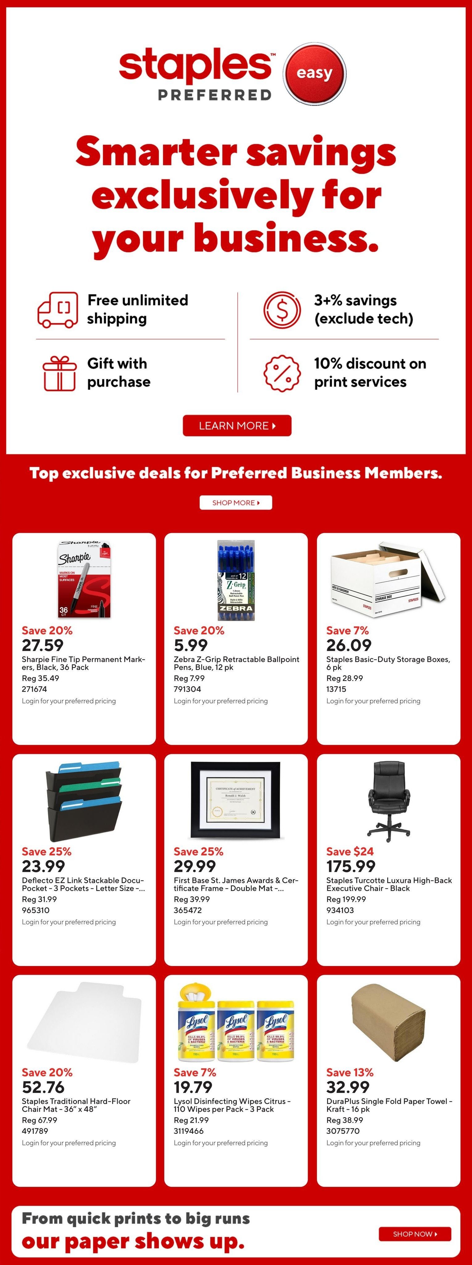 Staples Flyer July 24 to 30