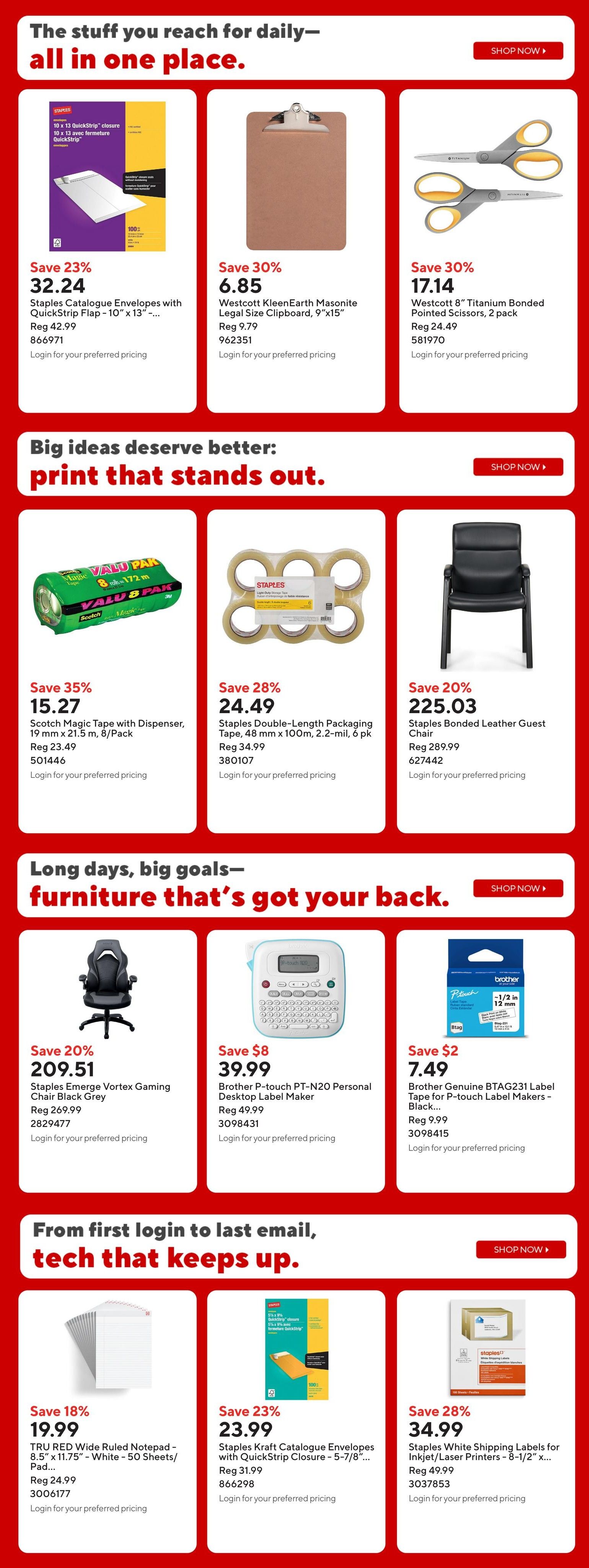 Staples Flyer July 24 to 30