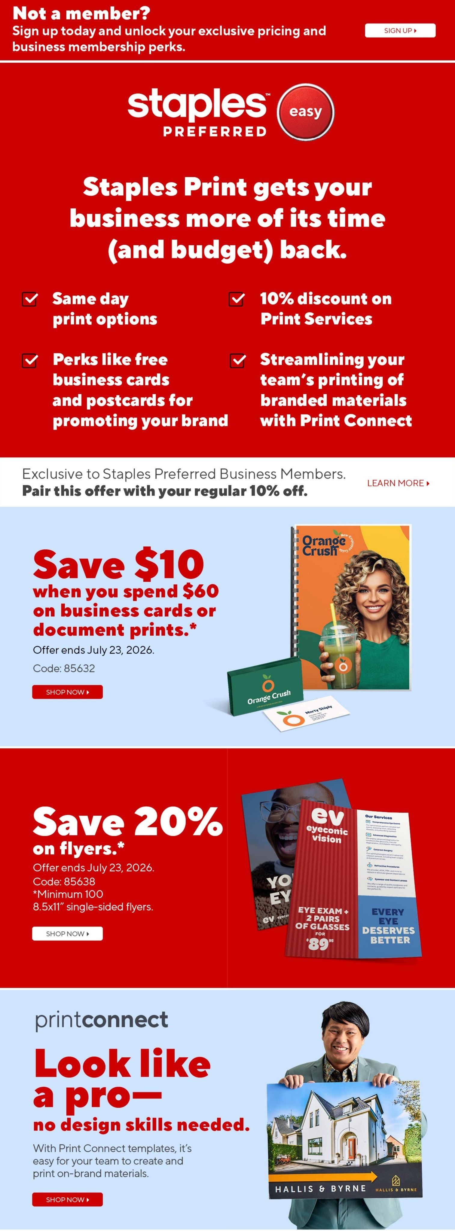 Staples Flyer July 24 to 30