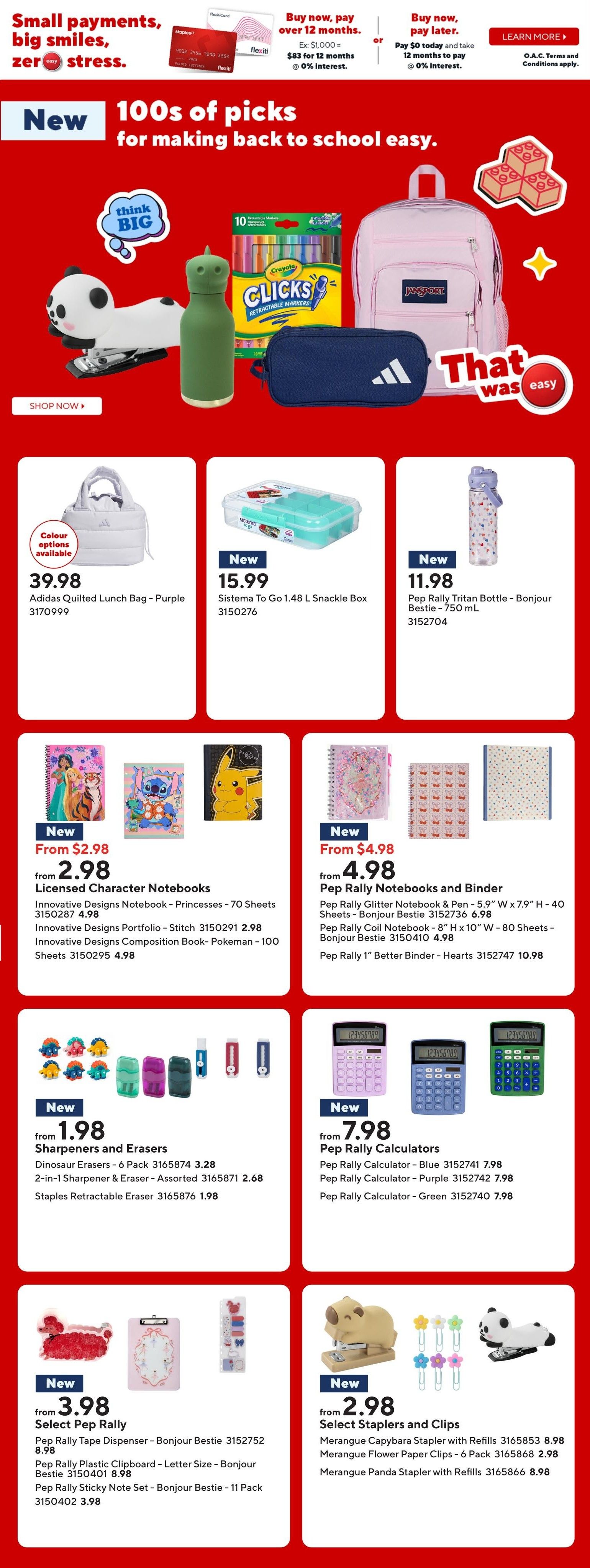 Staples Flyer July 24 to 30