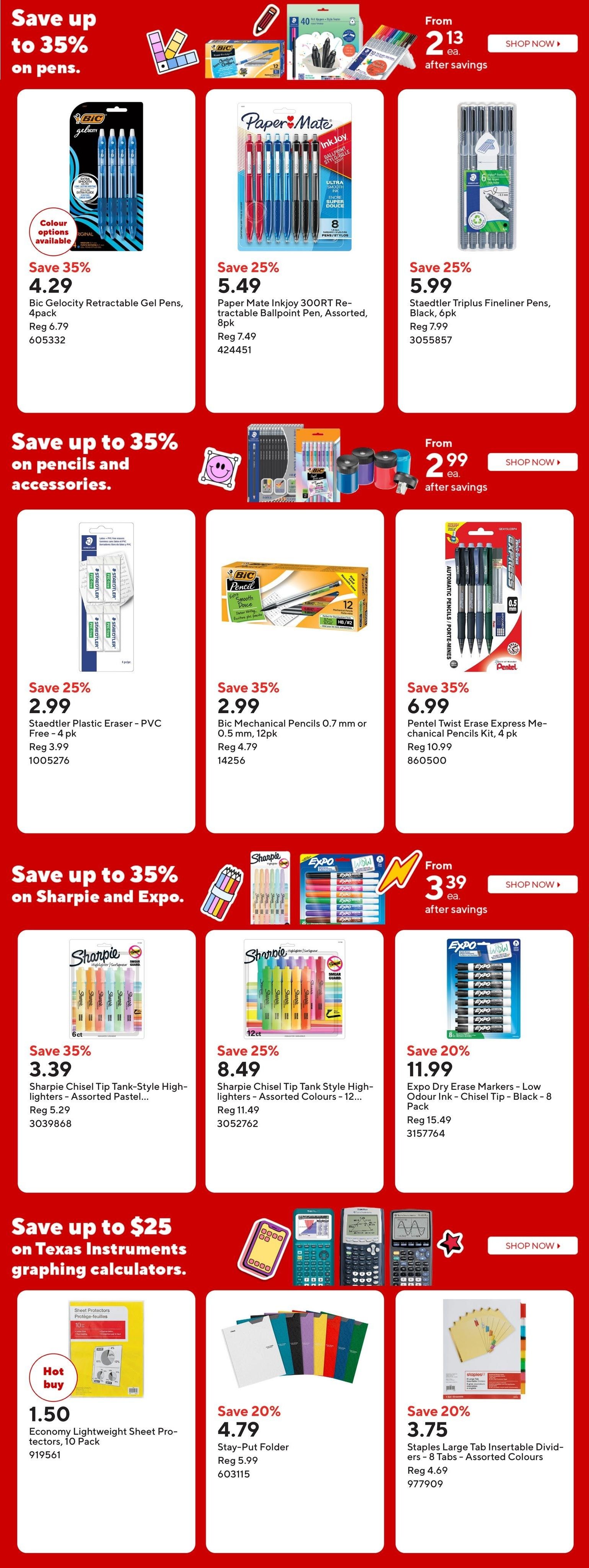 Staples Flyer July 24 to 30