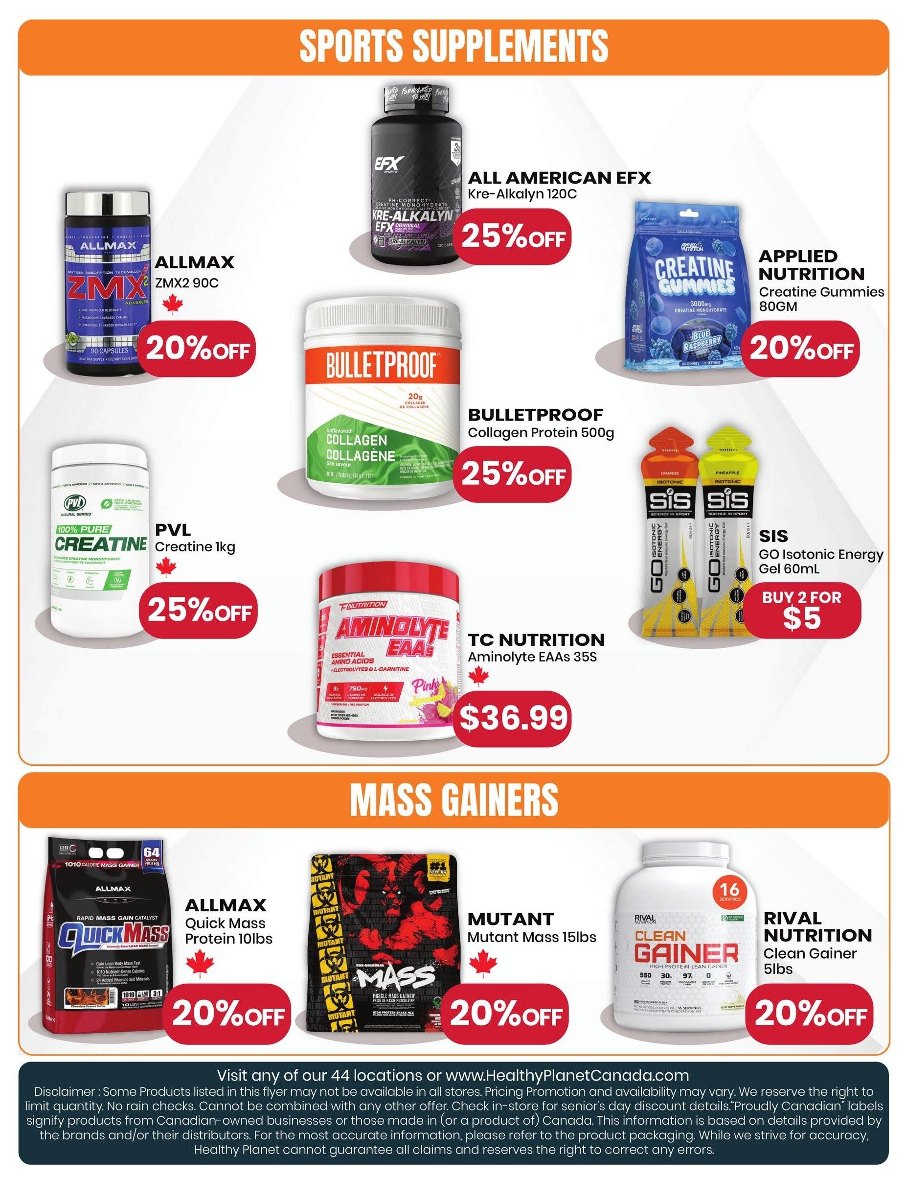 Healthy Planet Flyer July 24 to August 19
