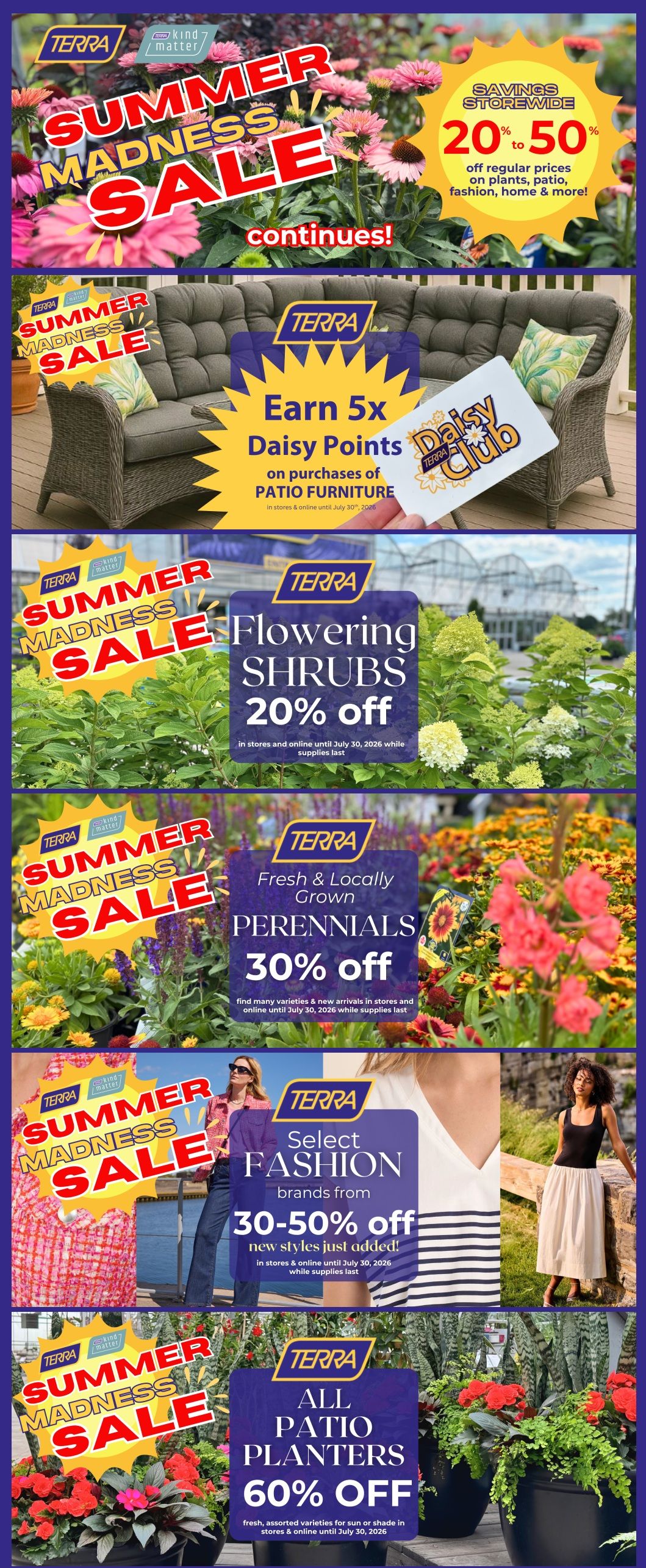 Terra Greenhouses Flyer July 24 to 30