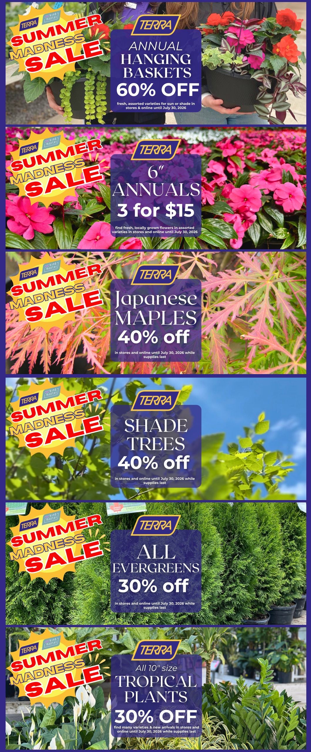 Terra Greenhouses Flyer July 24 to 30