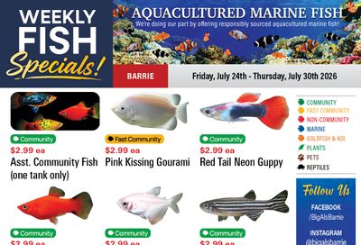 Big Al's (Barrie) Weekly Specials July 24 to 30