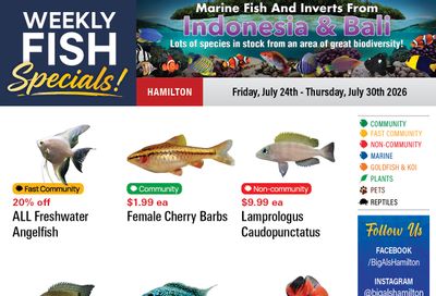 Big Al's (Hamilton) Weekly Specials July 24 to 30