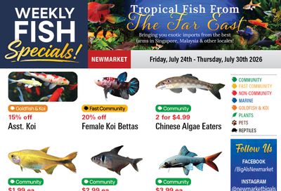Big Al's (Newmarket) Weekly Specials July 24 to 30