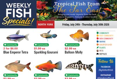 Big Al's (North York) Weekly Specials July 24 to 30