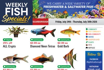 Big Al's (Scarborough) Weekly Specials July 24 to 30