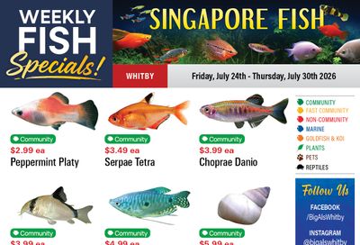 Big Al's (Whitby) Weekly Specials July 24 to 30