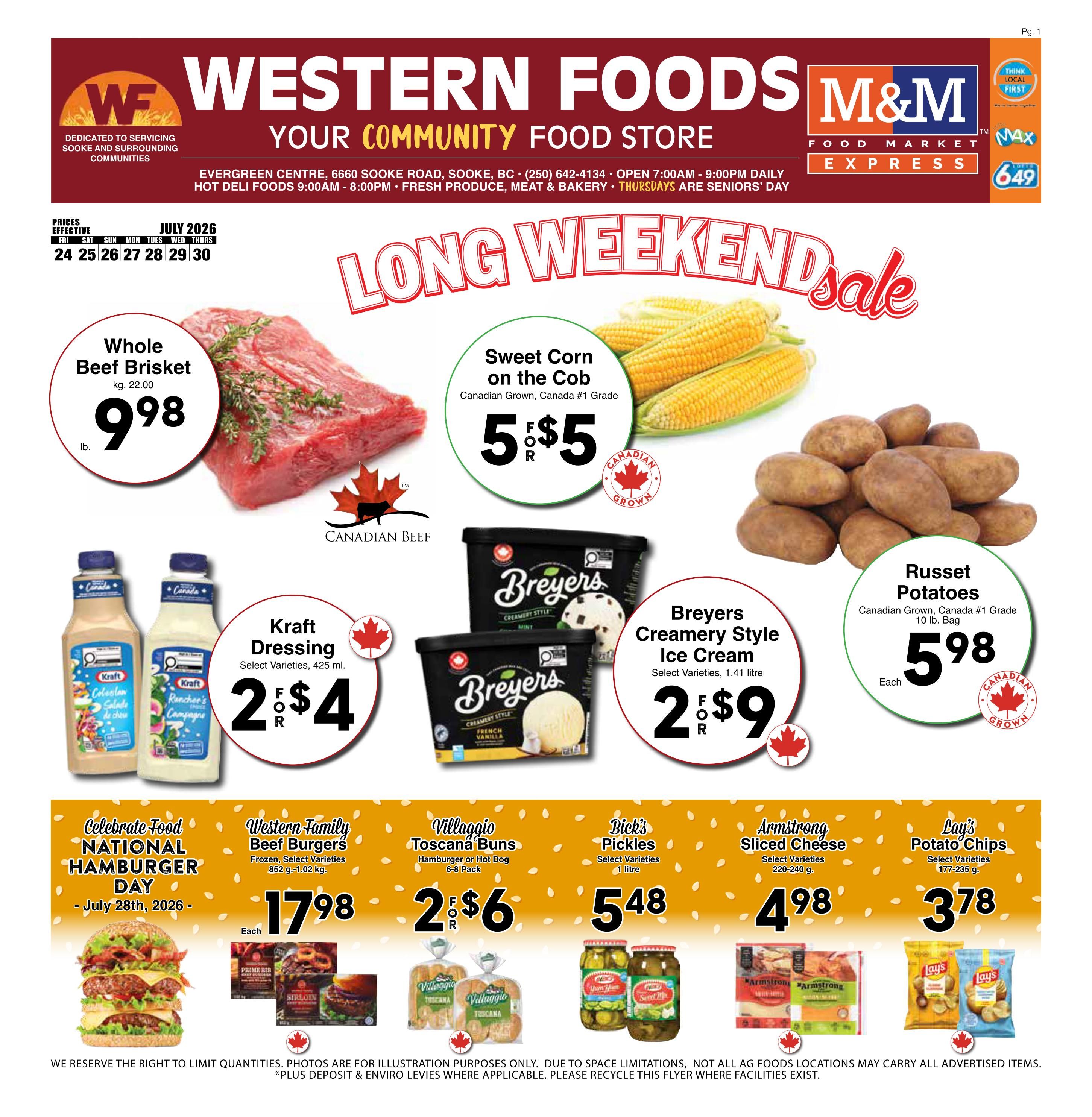 Western Foods Flyer July 24 to 30
