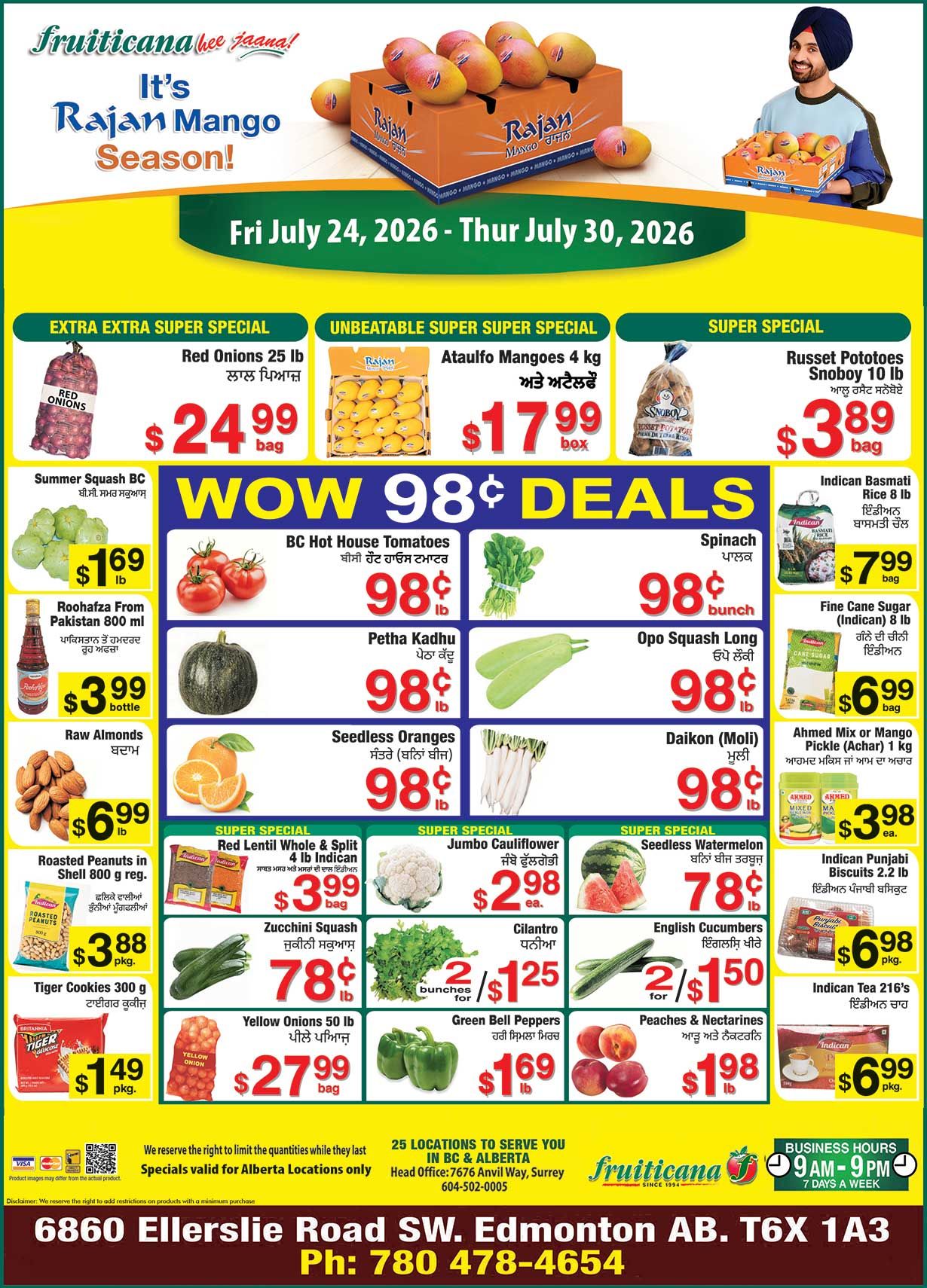 Fruiticana (Edmonton) Flyer July 24 to 30