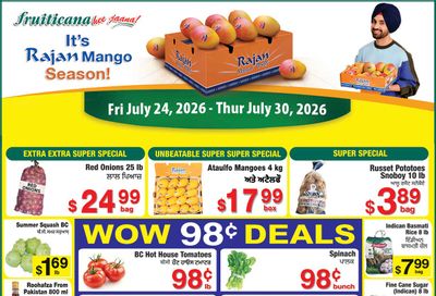 Fruiticana (Calgary) Flyer July 24 to 30