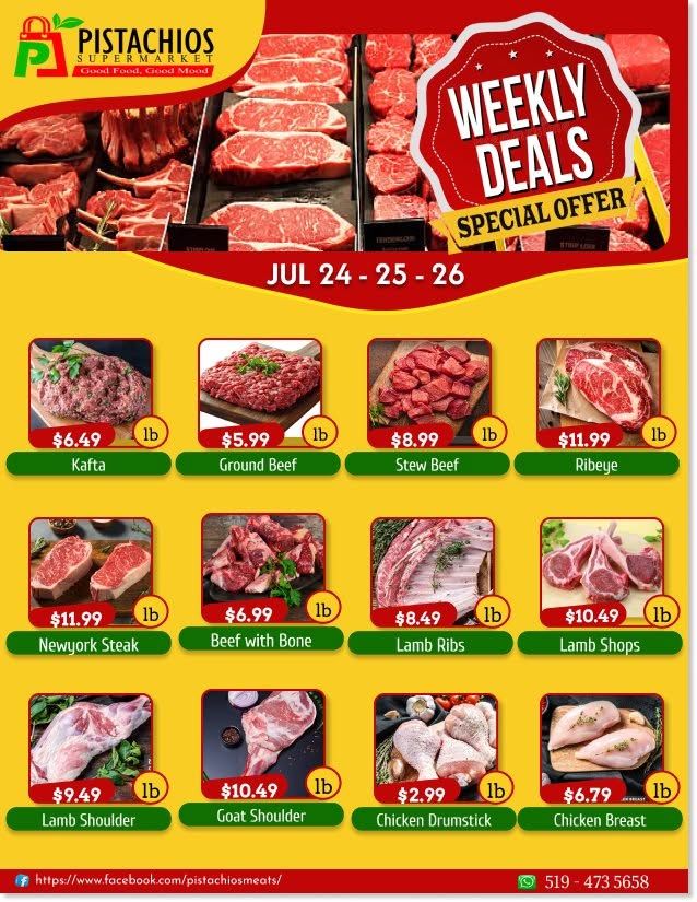 Pistachios Supermarket Flyer July 24 to 29
