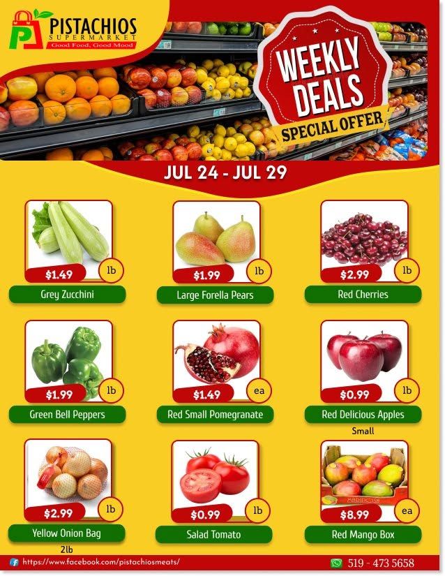 Pistachios Supermarket Flyer July 24 to 29