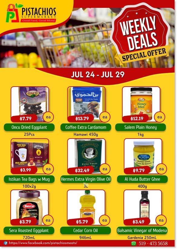 Pistachios Supermarket Flyer July 24 to 29