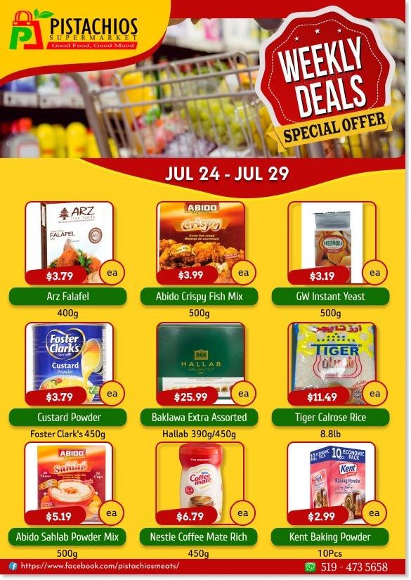 Pistachios Supermarket Flyer July 24 to 29
