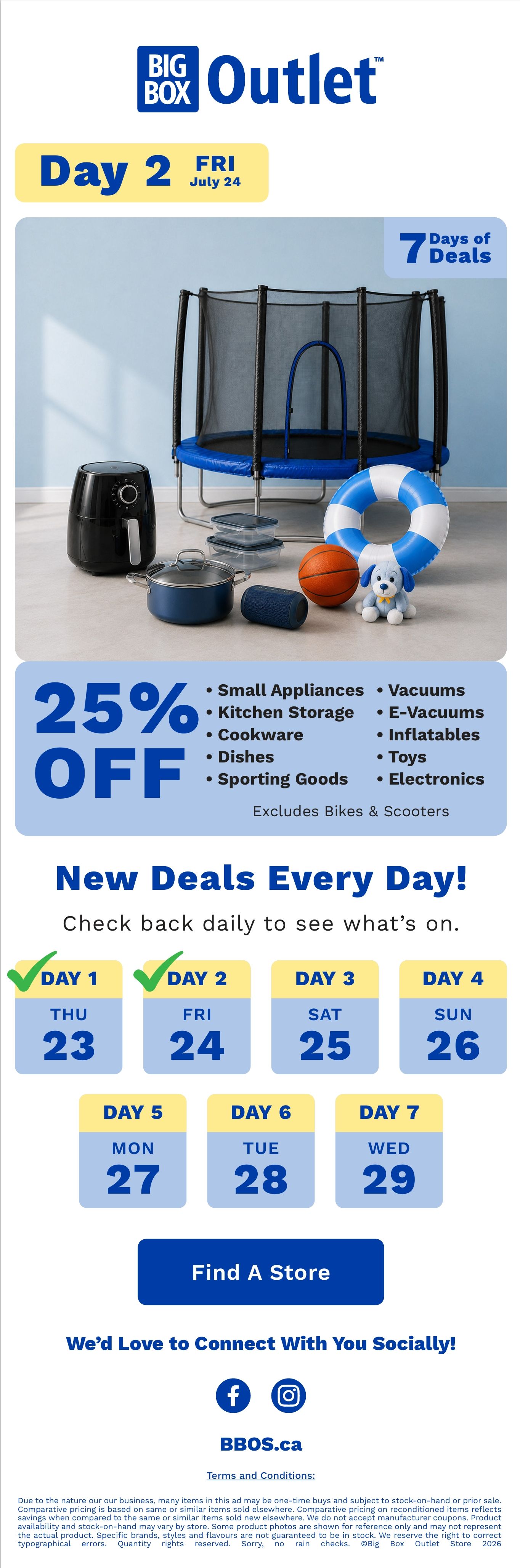 Big Box Outlet Store One-Day Sale Flyer July 24