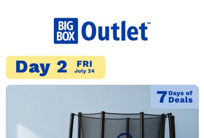 Big Box Outlet Store One-Day Sale Flyer July 24