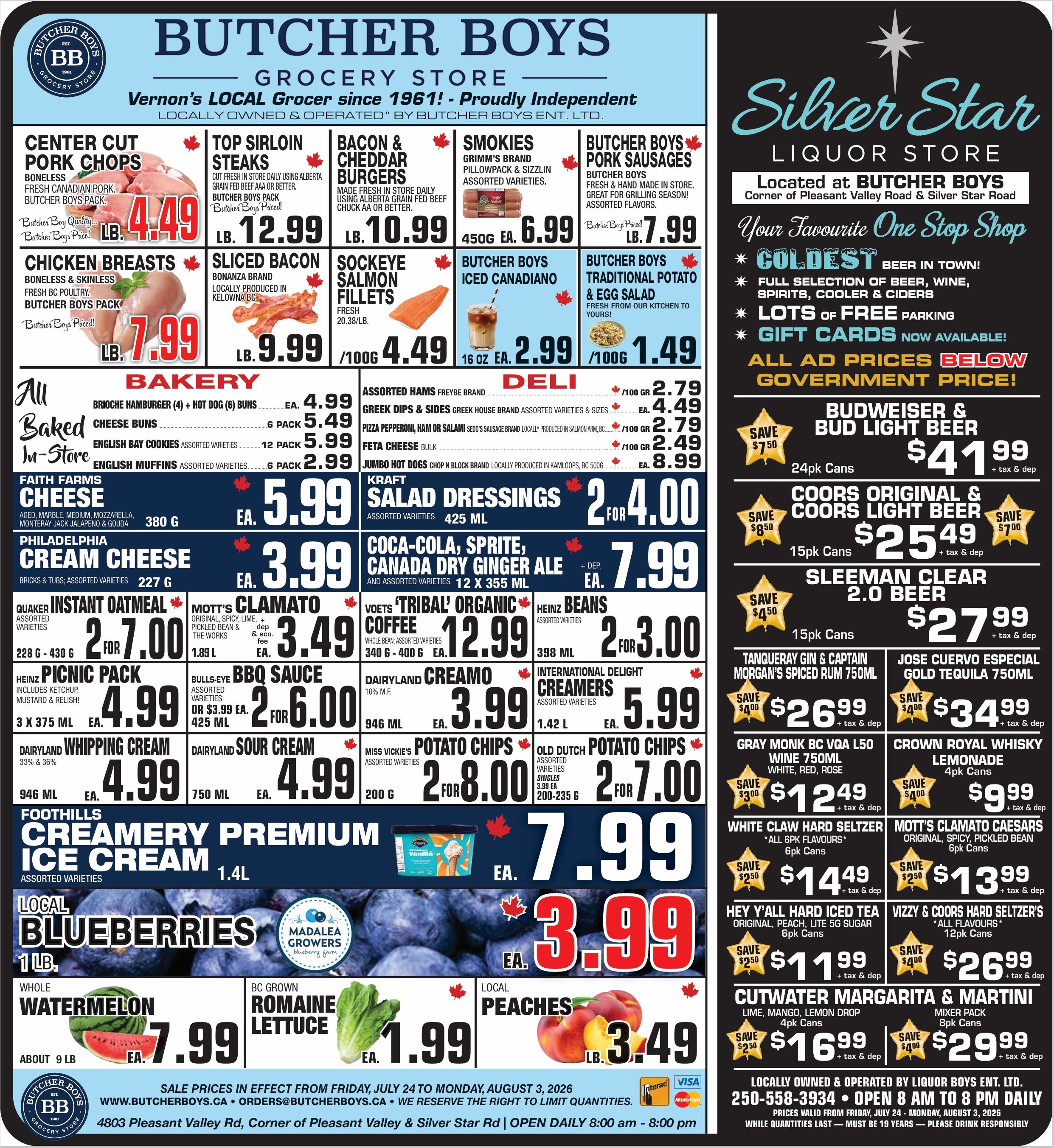 Butcher Boys Grocery Store Flyer July 24 to August 3