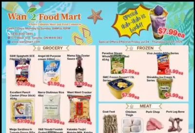 Wan 2 Food Mart Flyer July 24 to 30