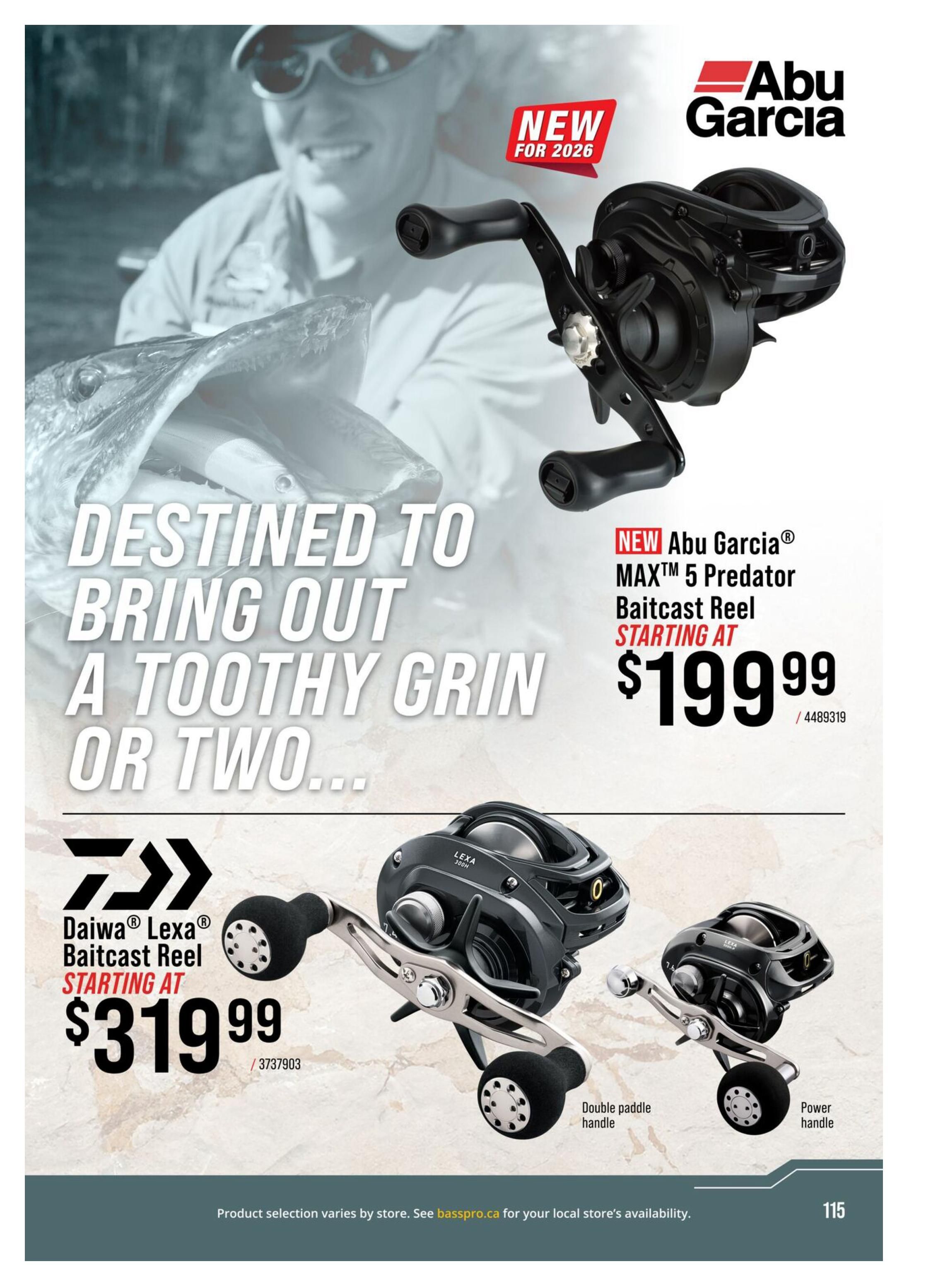 Cabela's 2026 Canada Fishing Master Catalogue July 25 to September 1