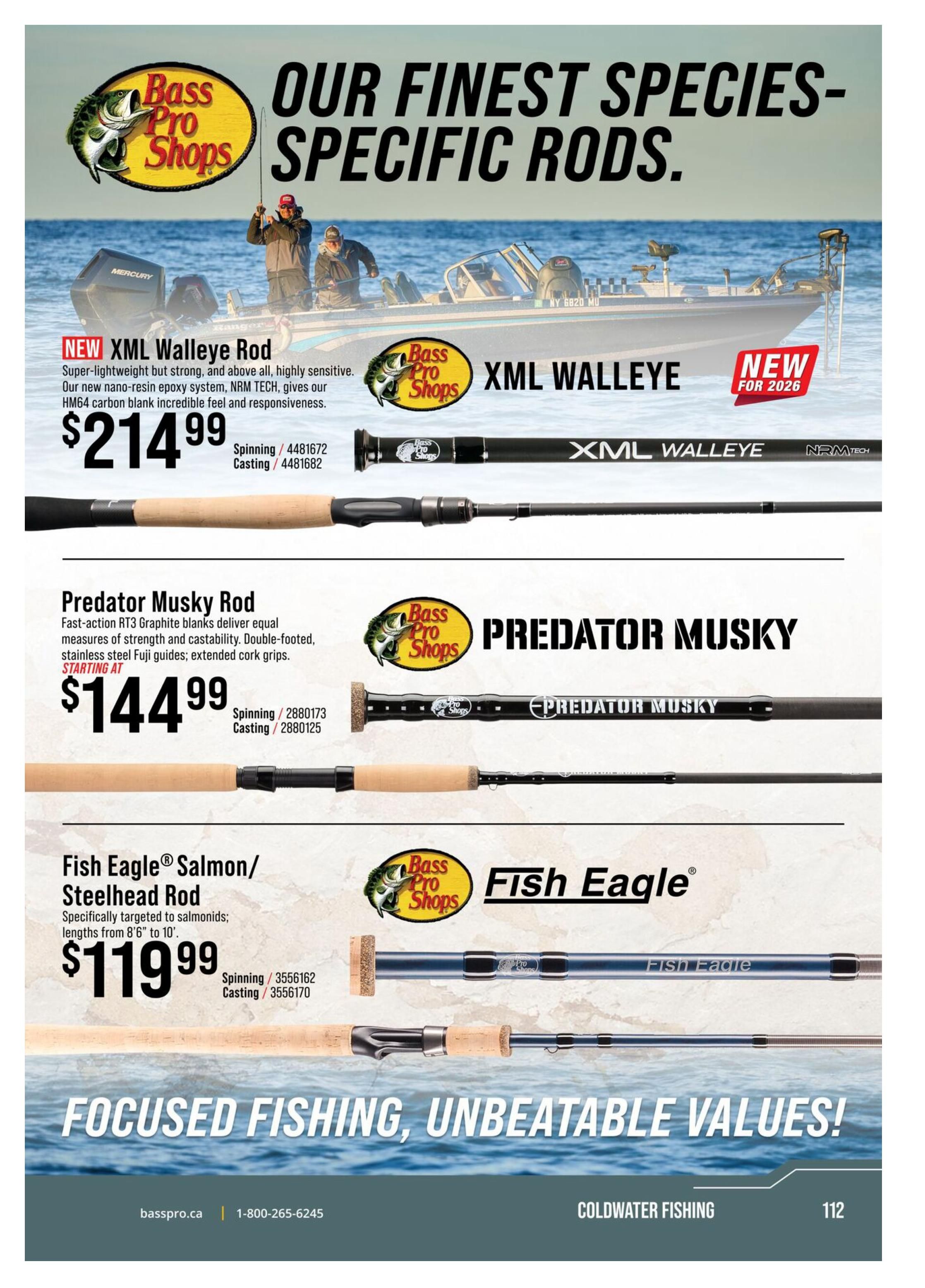 Bass Pro Shops 2026 Canada Fishing Master Catalogue July 25 to September 1