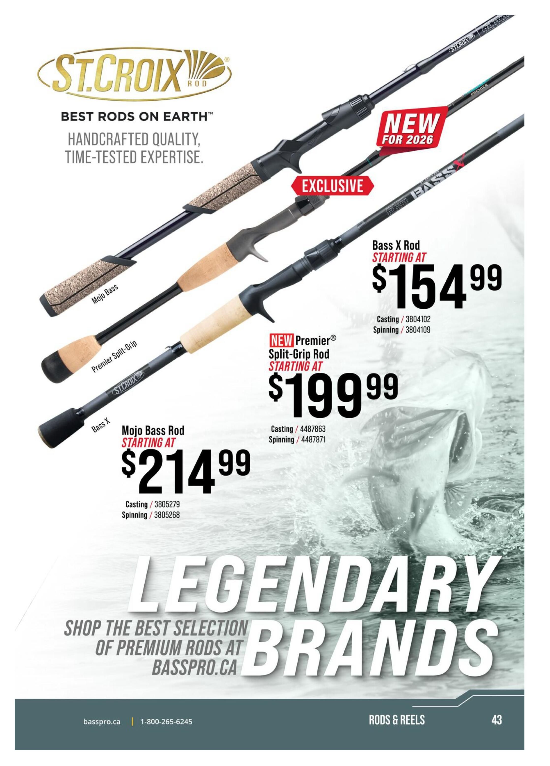 Bass Pro Shops 2026 Canada Fishing Master Catalogue July 25 to September 1