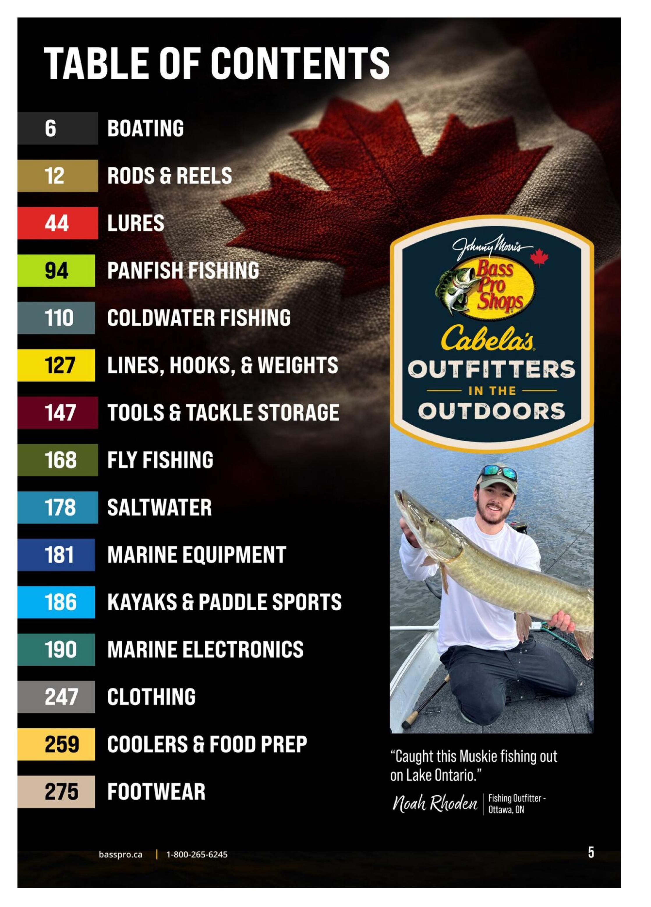 Bass Pro Shops 2026 Canada Fishing Master Catalogue July 25 to September 1