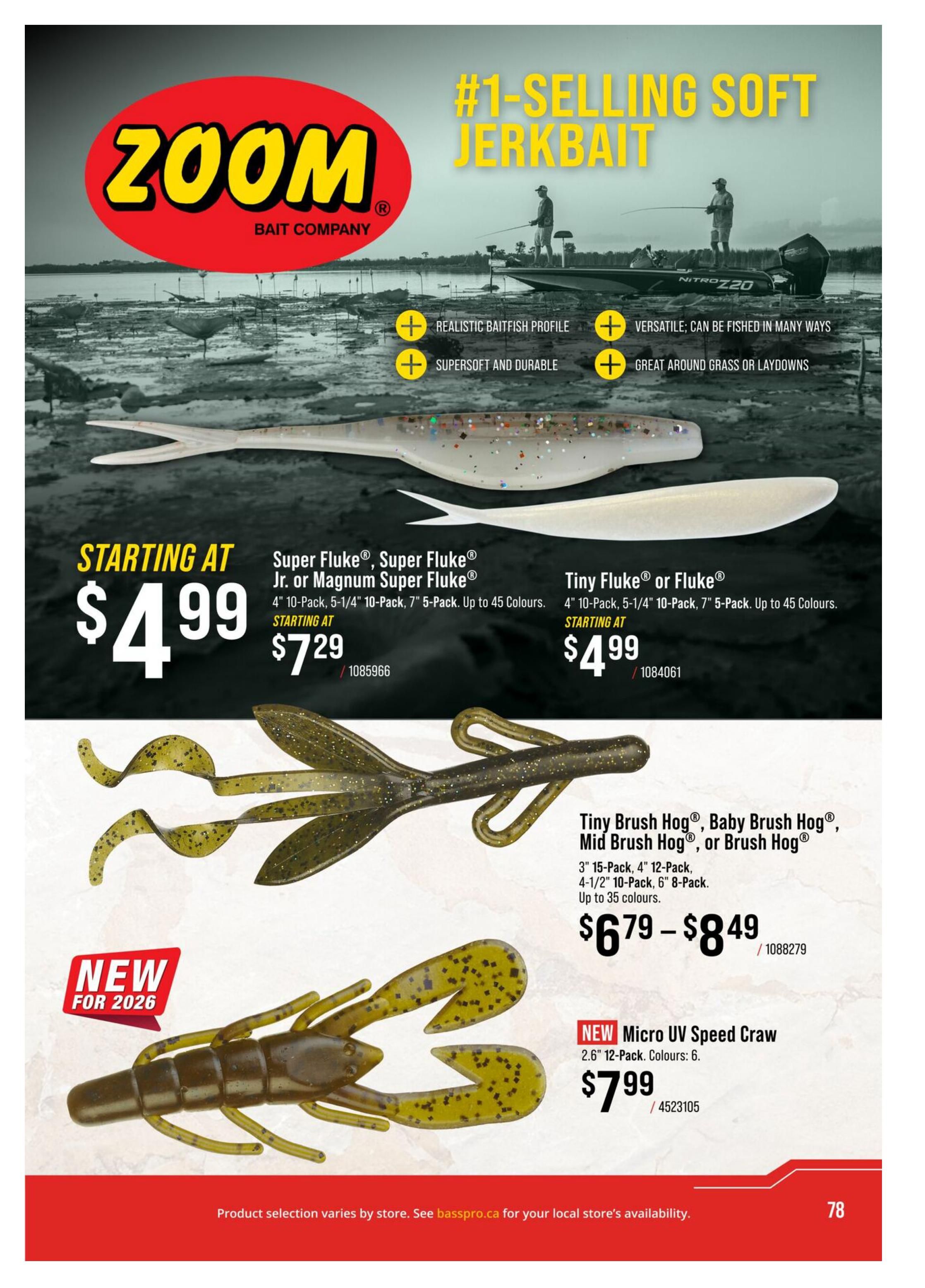Bass Pro Shops 2026 Canada Fishing Master Catalogue July 25 to September 1