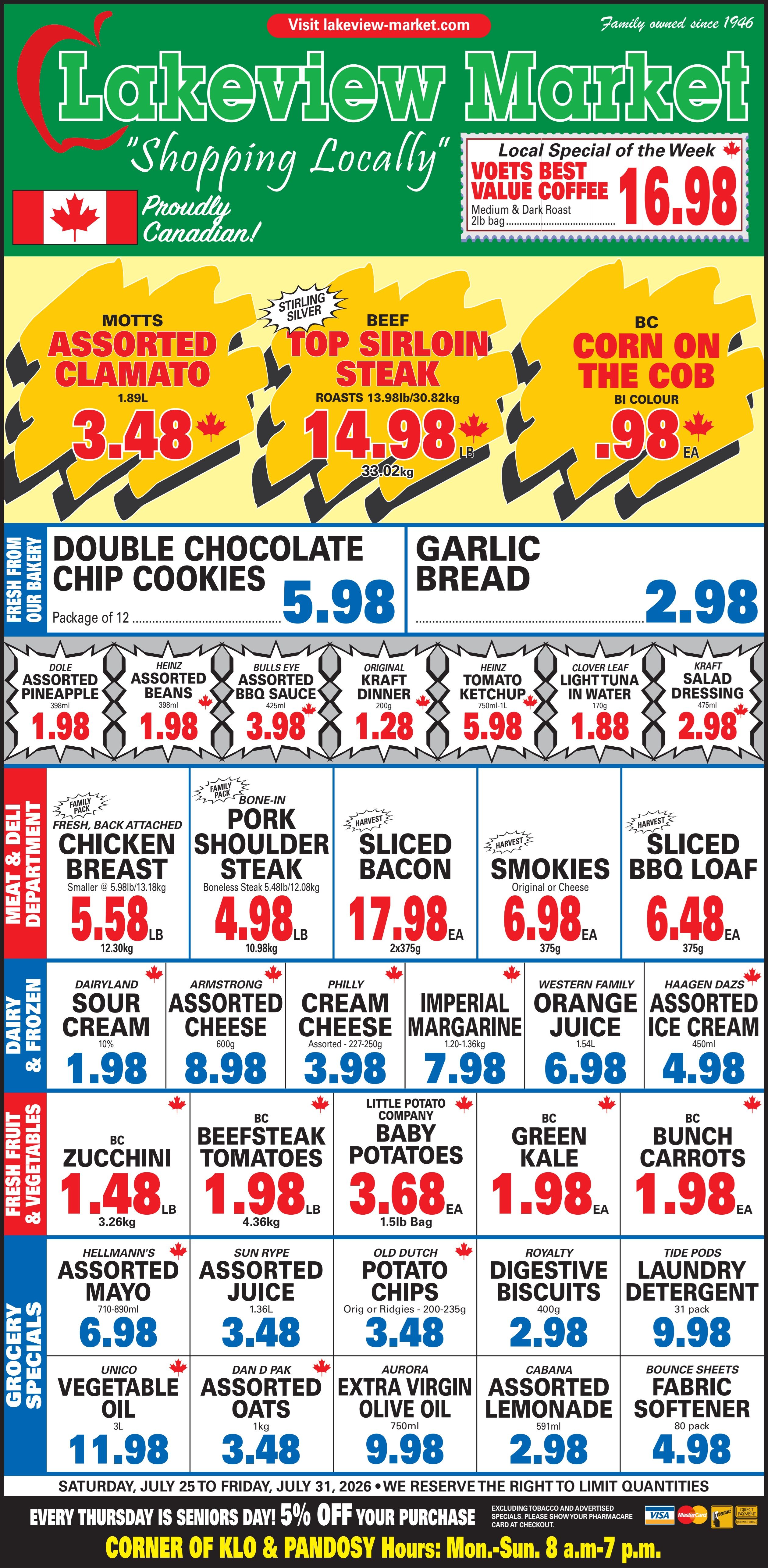 Lakeview Market Flyer July 25 to 31