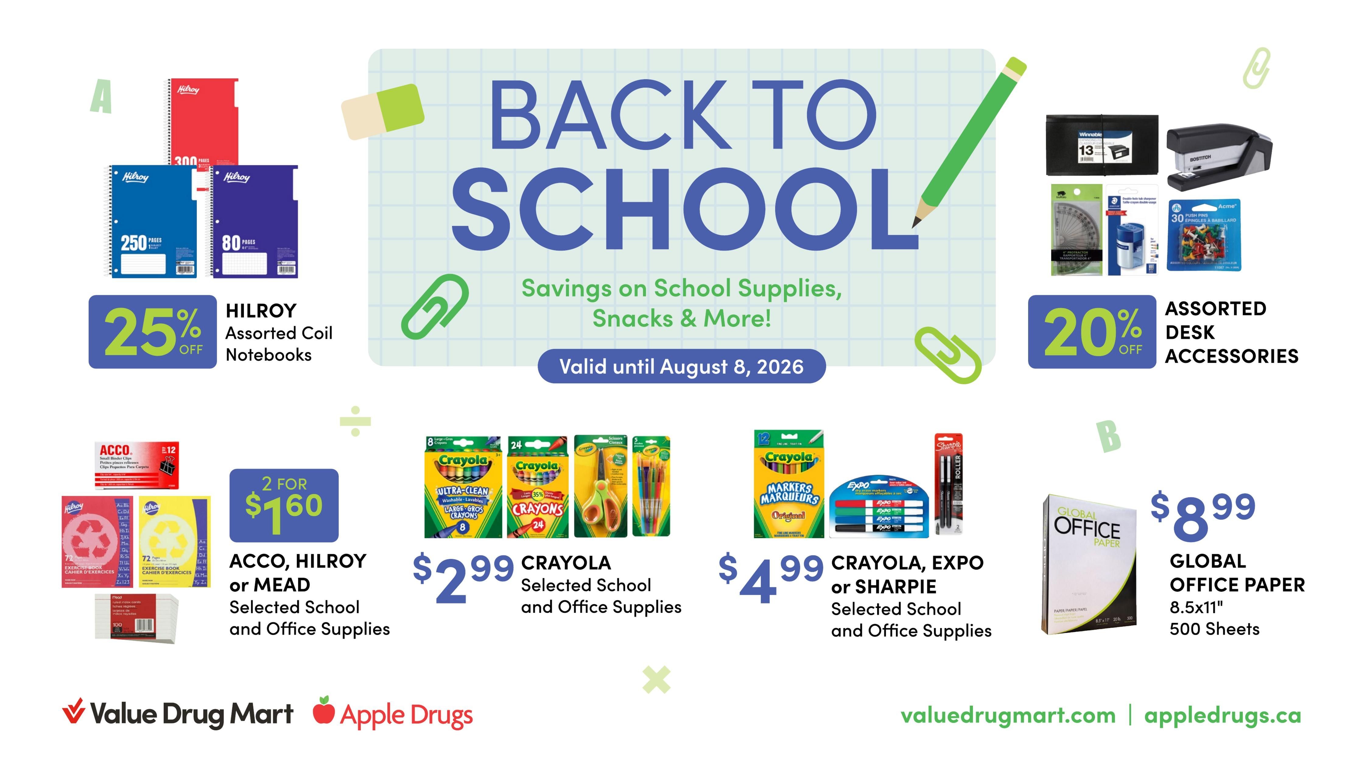 Apple Drugs Flyer July 26 to August 8