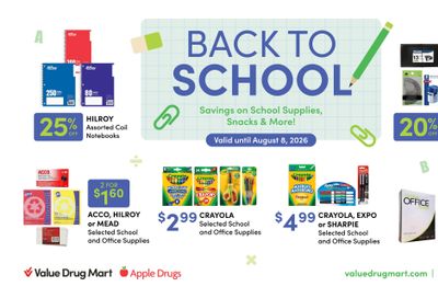 Apple Drugs Flyer July 26 to August 8