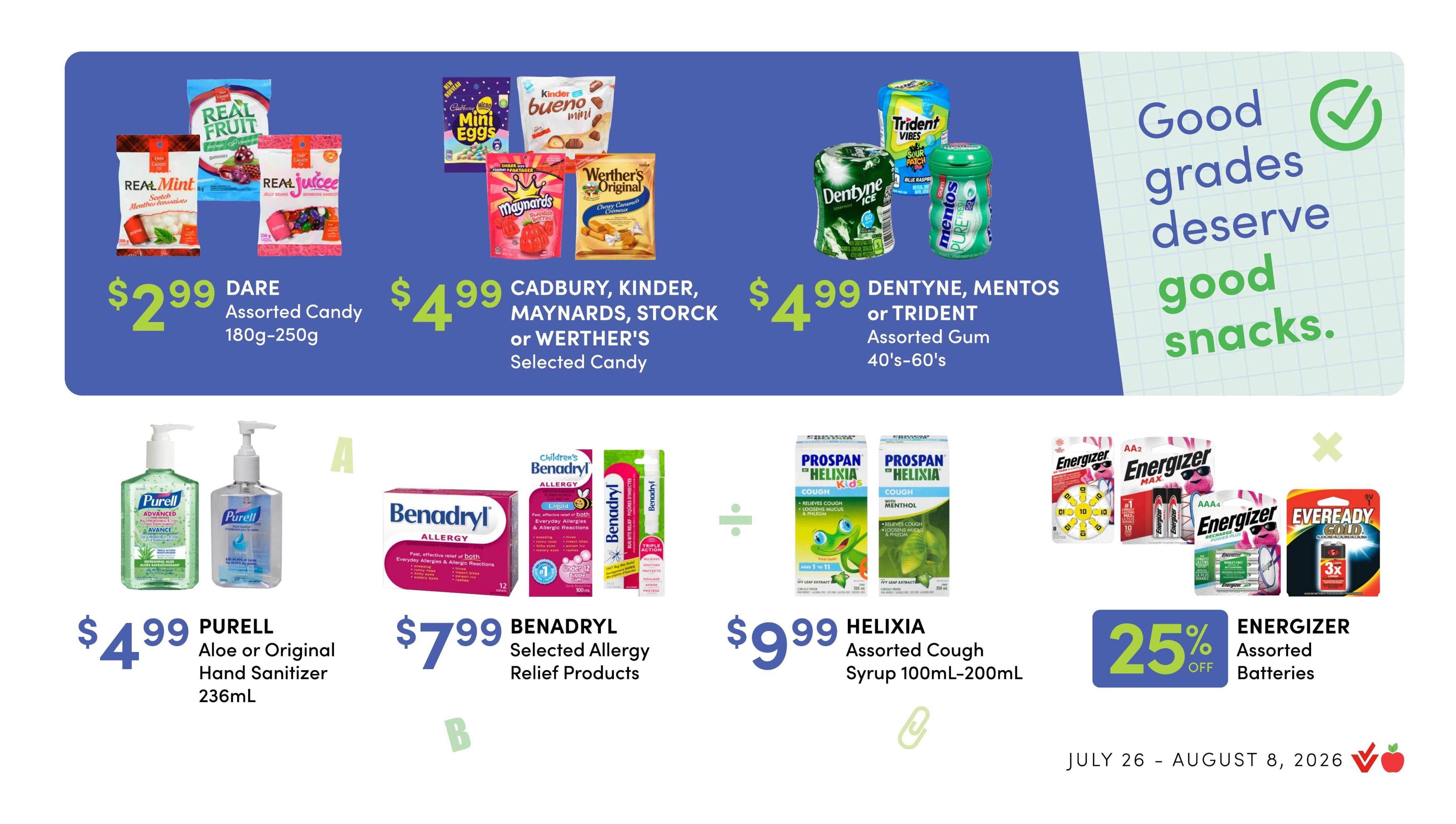 Apple Drugs Flyer July 26 to August 8