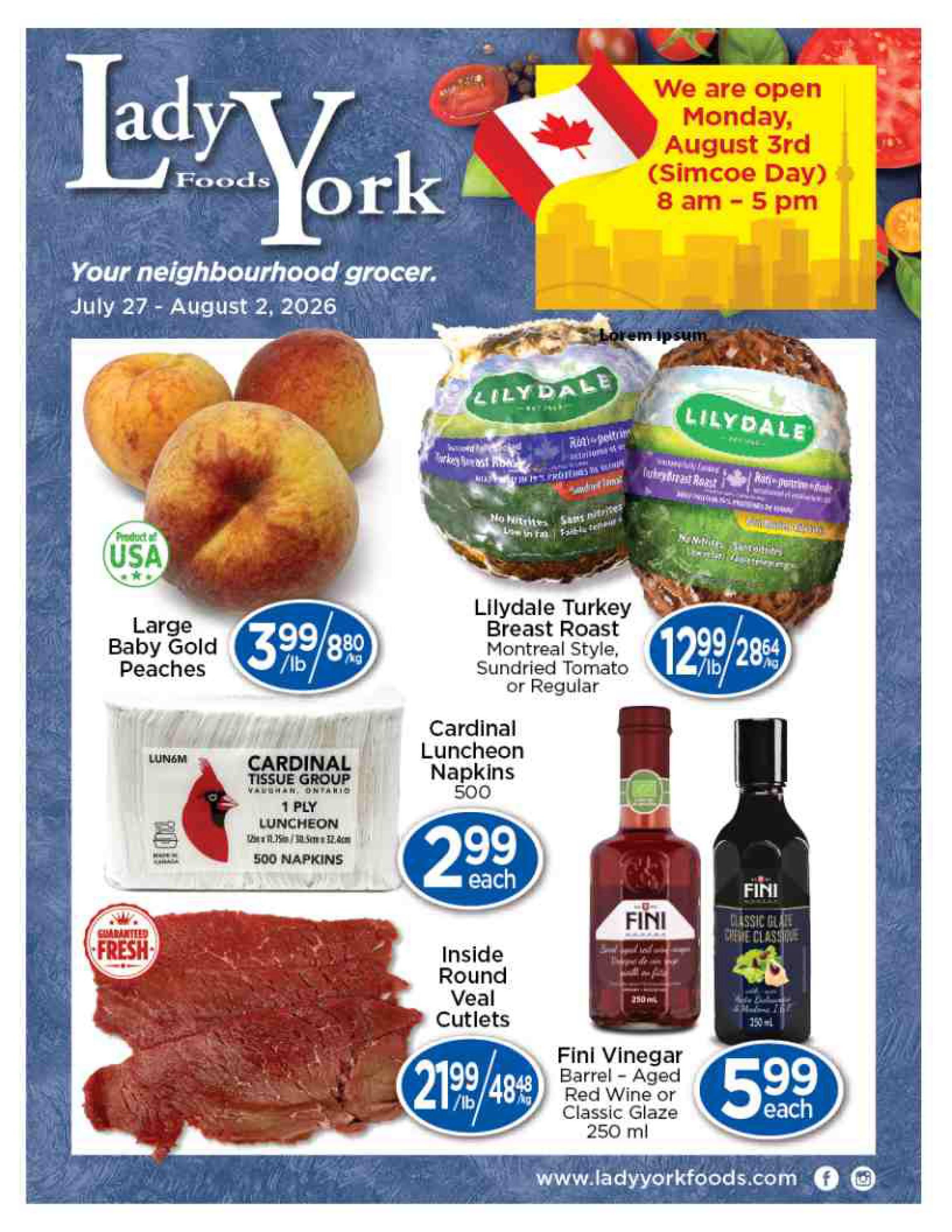Lady York Foods Flyer July 27 to August 2