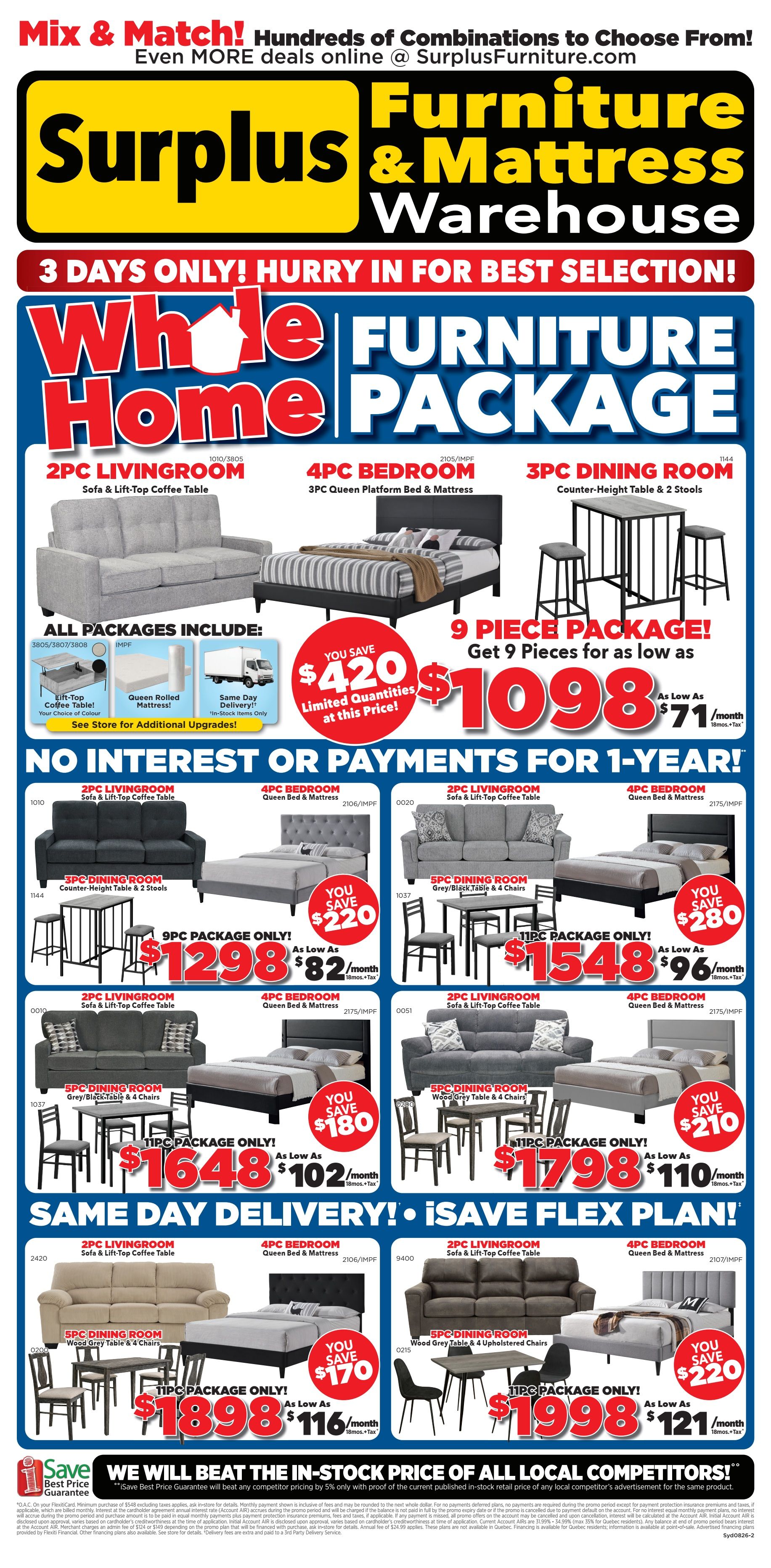 Surplus Furniture & Mattress Warehouse (Sydney) Flyer July 27 to August 2