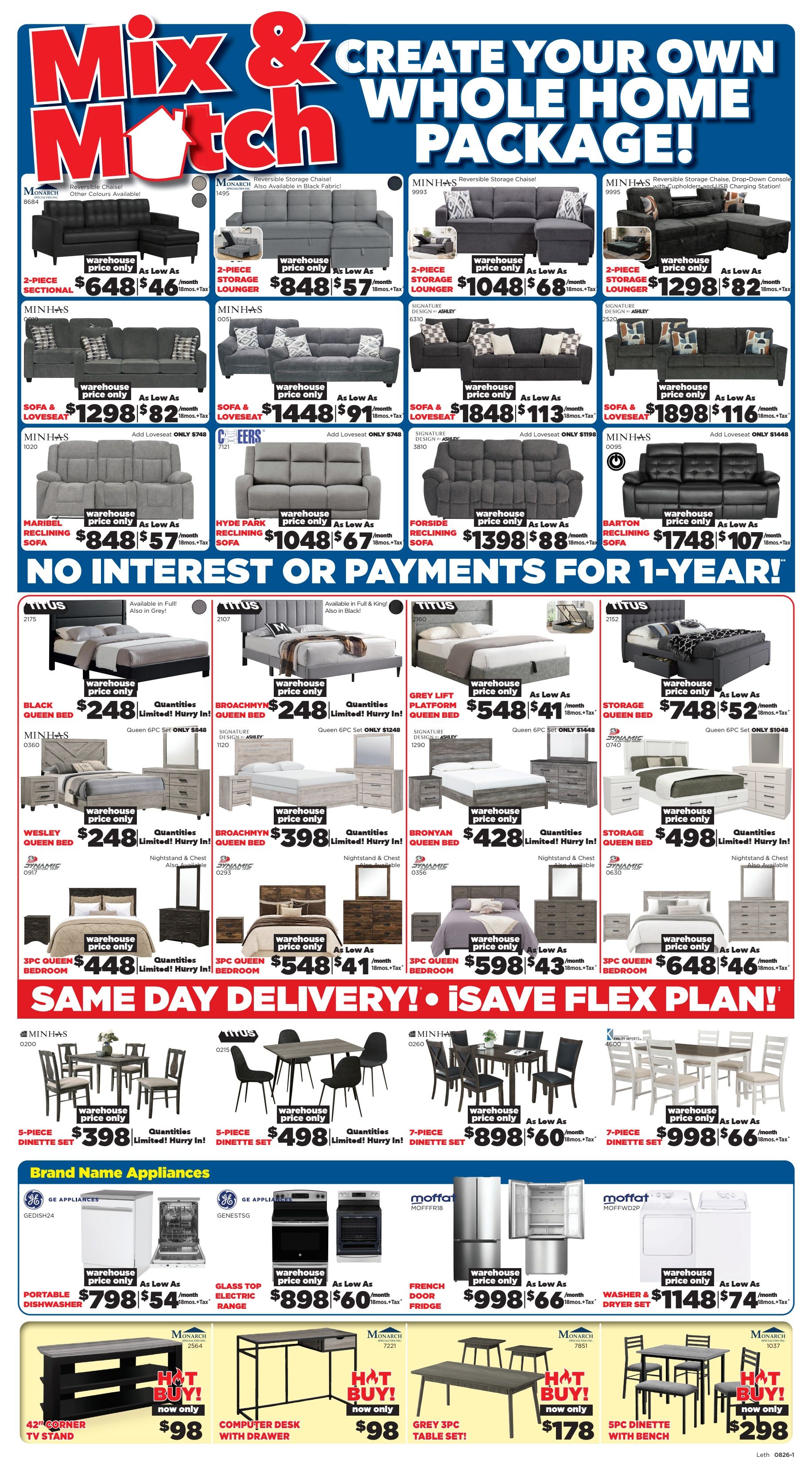 Surplus Furniture & Mattress Warehouse (Lethbridge) Flyer July 27 to August 2
