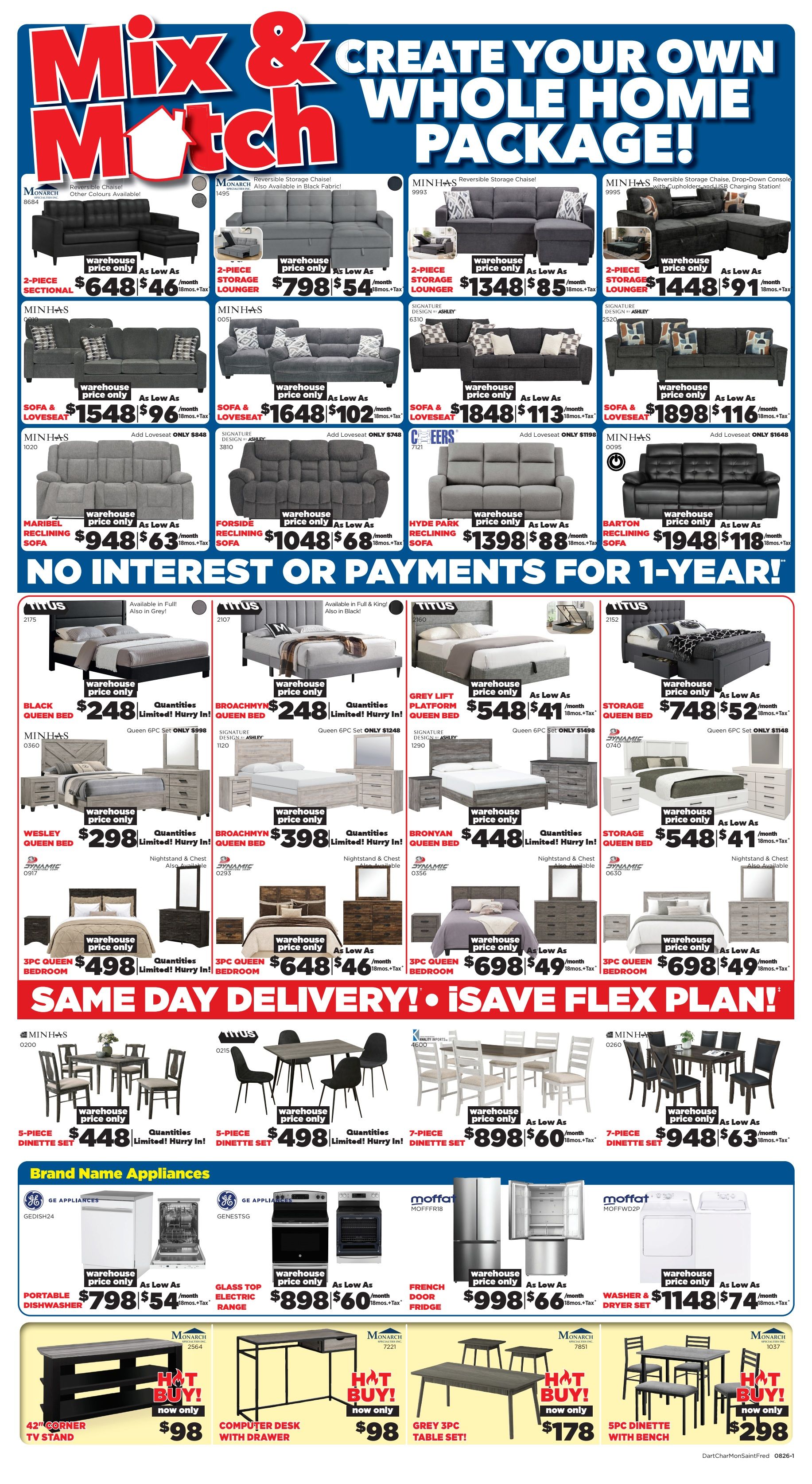 Surplus Furniture & Mattress Warehouse (Dartmouth, Charlottetown, Moncton, Saint John, Fredericton) Flyer July 27 to August 2