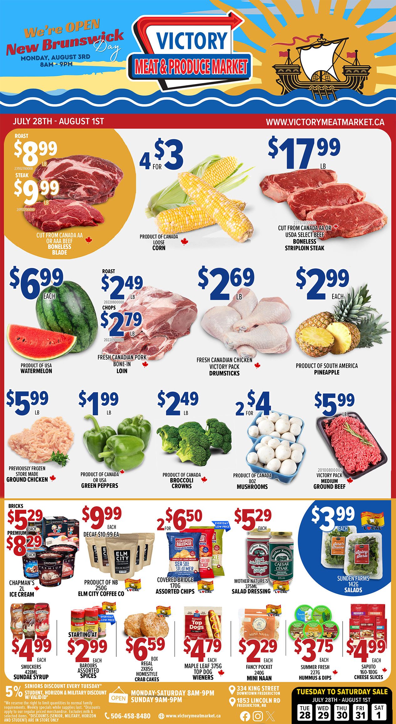Victory Meat Market Flyer July 28 to August 1