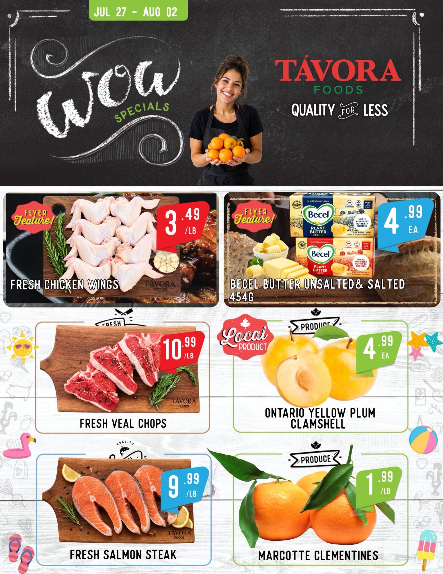Tavora Foods Flyer July 27 to August 2
